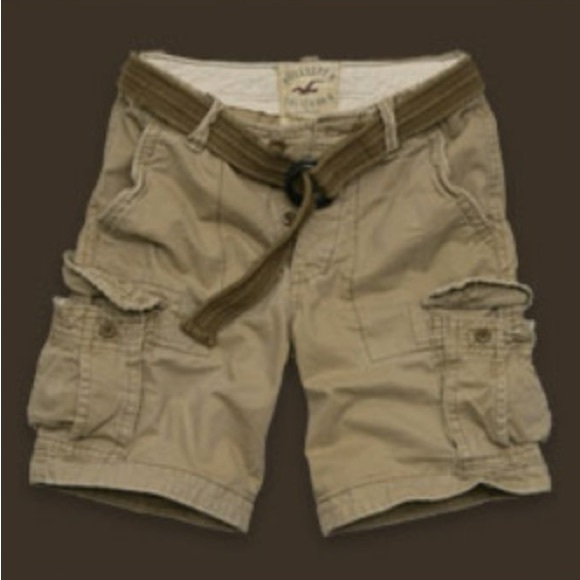 Hollister Co. Little Harbor Khaki Brown Cargo Shorts
